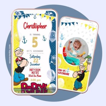 POPEYE THE SAILOR PARTY INVITATION