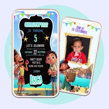 LUCA BIRTHDAY PARTY INVITATION