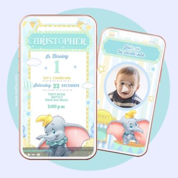 DUMBO BIRTHDAY INVITATION