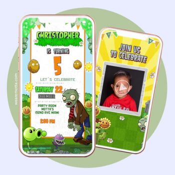 PLANTS VS ZOMBIES BIRTHDAY INVITATION