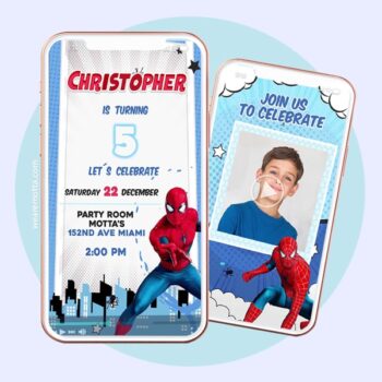 SPIDERMAN BIRTHDAY INVITATION