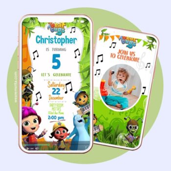 BEAT BUGS BIRTHDAY PARTY INVITATION