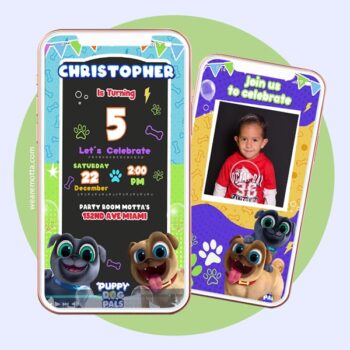 PUPPY DOG PALS BIRTHDAY INVITATION