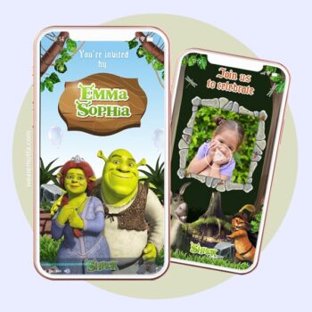 SHREK BIRTHDAY PARTY INVITATION