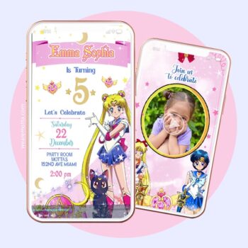 SAILOR MOON PARTY INVITATION