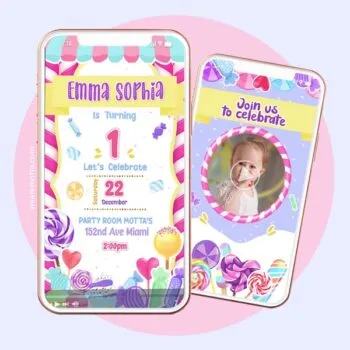 CANDYLAND BIRTHDAY PARTY INVITATION