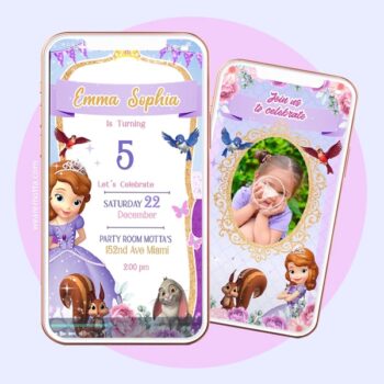 SOFIA THE FIRST PARTY INVITATION