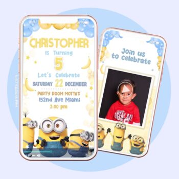 MINIONS PARTY INVITATION