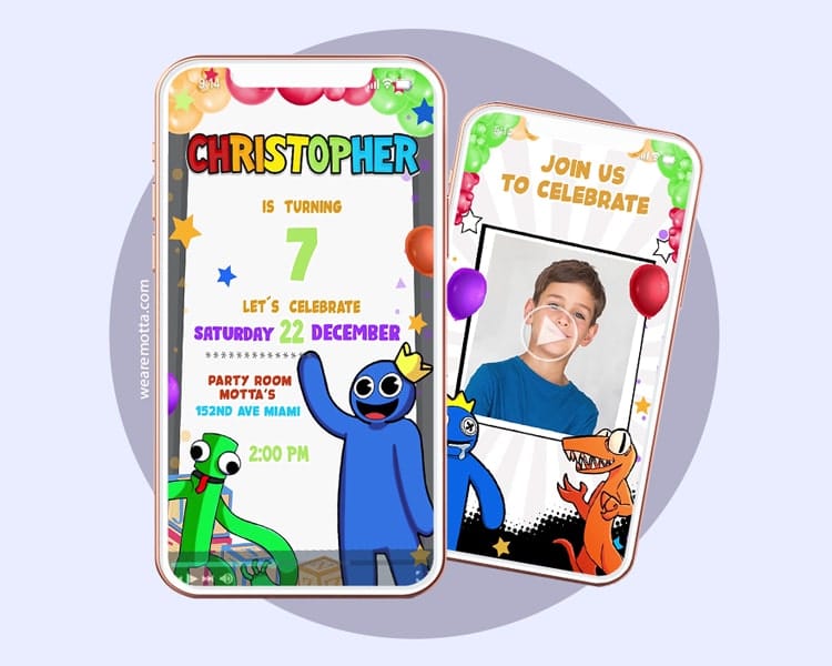 Roblox Birthday Boy Invitation Mobile Phone Text Roblox Party