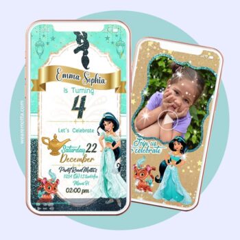 JASMINE PRINCESS BIRTHDAY INVITATION