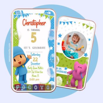 POCOYO BIRTHDAY PARTY INVITATION