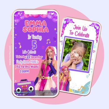 LULI PAMPIN BIRTHDAY INVITATION video personalization service