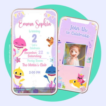 Baby Shark Birthday Invitation - Personalized Video Invite