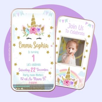 MAGICAL UNICORN VIDEO INVITATION