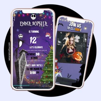 THE NIGHTMARE BEFORE CHRISTMAS INVITATION