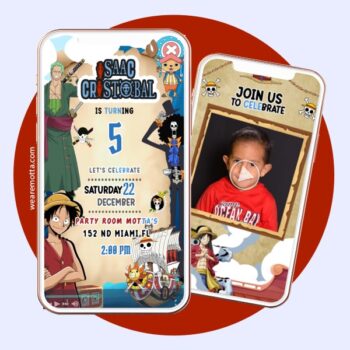 One Piece Digital Video Invitation