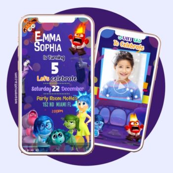 Inside Out Birthday Video Invitation – Personalized