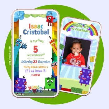 Number Blocks Video Invitation
