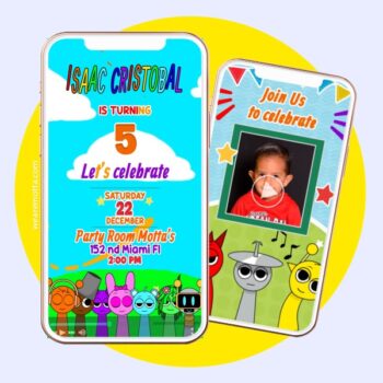 Sprunki Birthday Video Invitation