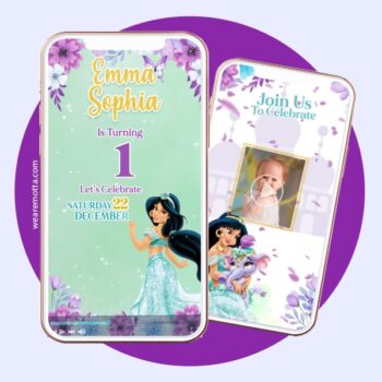 Princess Jasmine Video Invitation