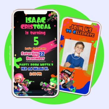 Splatoon Birthday Video Invitation