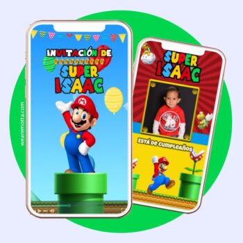 Super Mario Bros Personalized Video Invitation