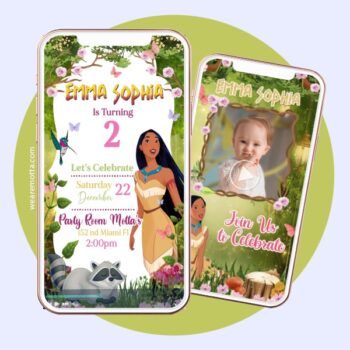 Princess Pocahontas Video Invitation