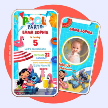 Lilo and Stitch Pool Party Video Invite