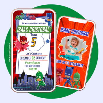 PJ Masks Video Invitation
