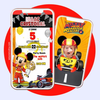 Mickey and the Roadster Racers Video Invite - Personalized