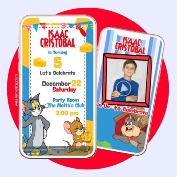 Personalized Tom and Jerry Video Invitation - Ready to Share