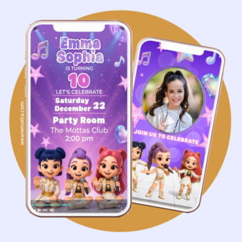 Kpop Demon Hunters Video Invitation - Professional Design