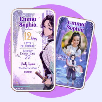 Shinobu Kocho Video Invitation Custom Premium Invite