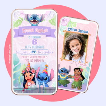 Lilo and Stitch Personalized Digital Video Invitation