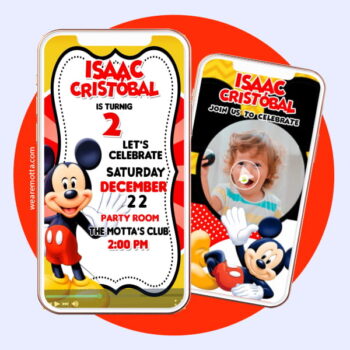 Mickey Mouse Clubhouse Video Invitation - Personalized